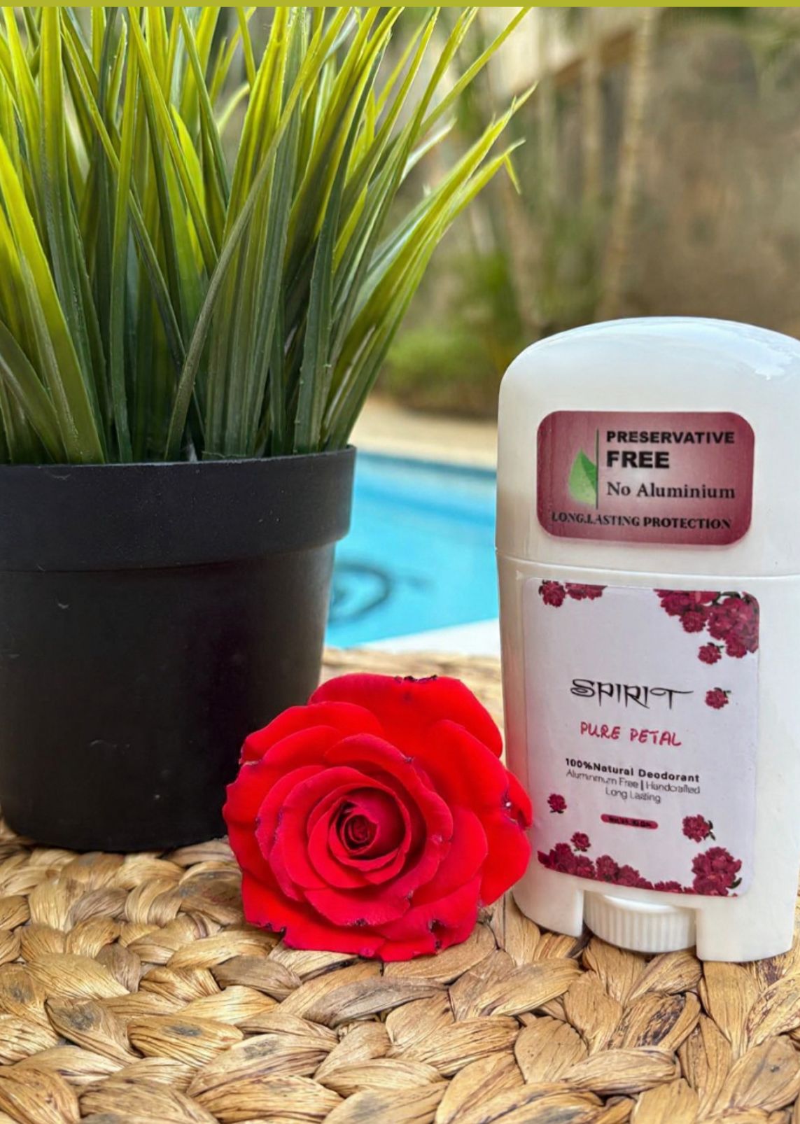 Natural Deodorant Rose
